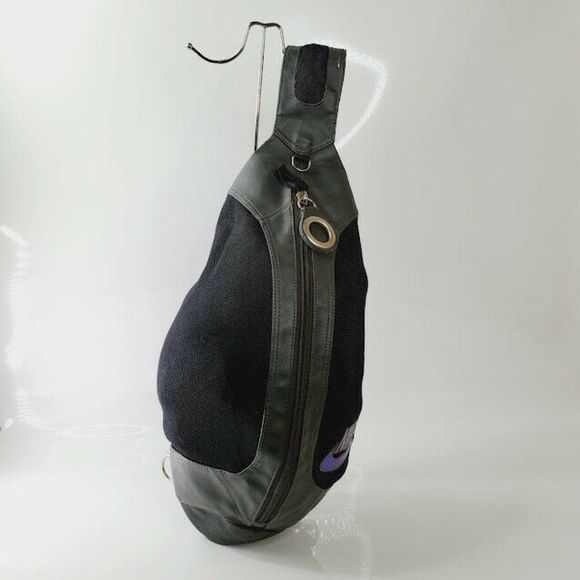 Nike Other - Nike Mens Black Gray Zipper Packets Adjustable Strap Waist Pack Crossbody Bag